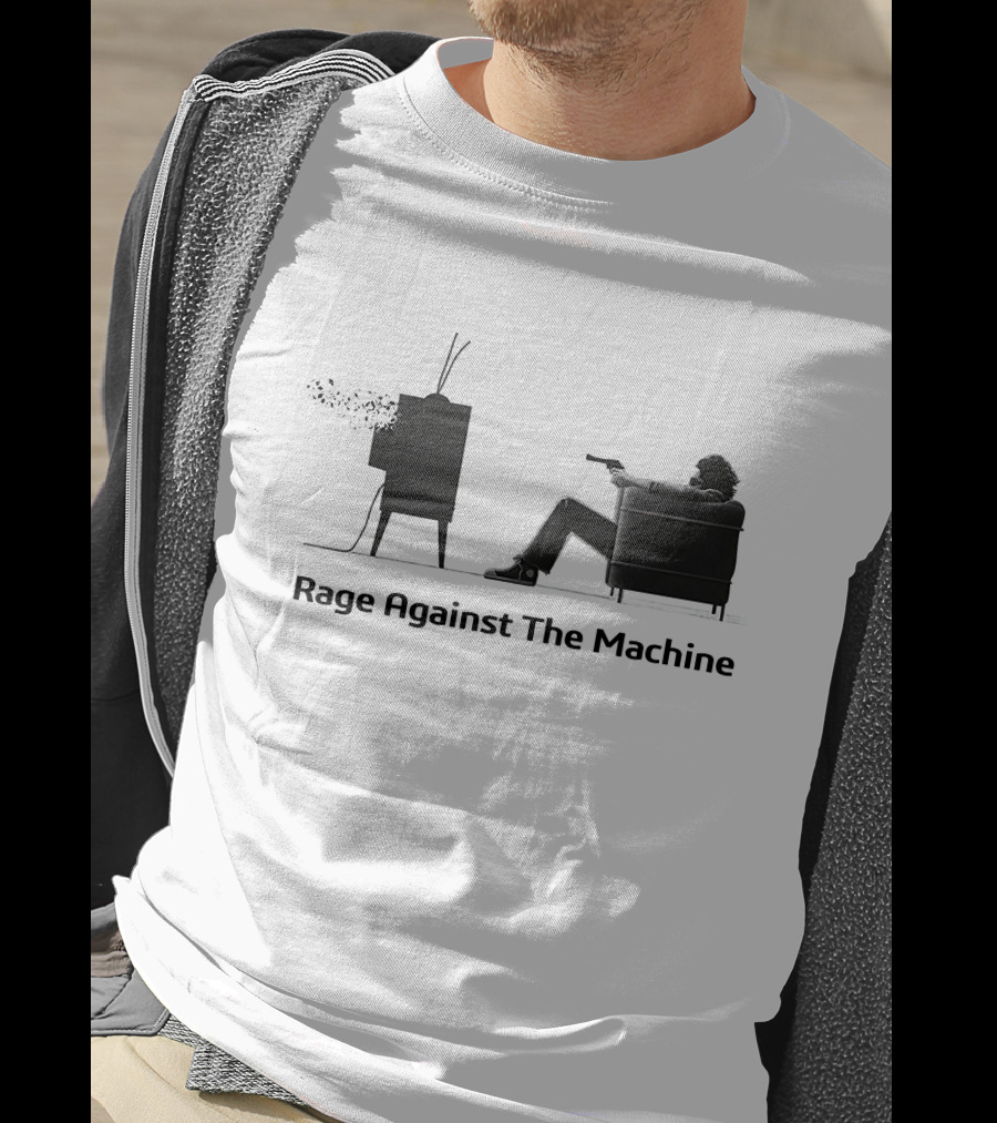 Rage Against The Machine Tv Explosion Reclining Figure T-Shirt