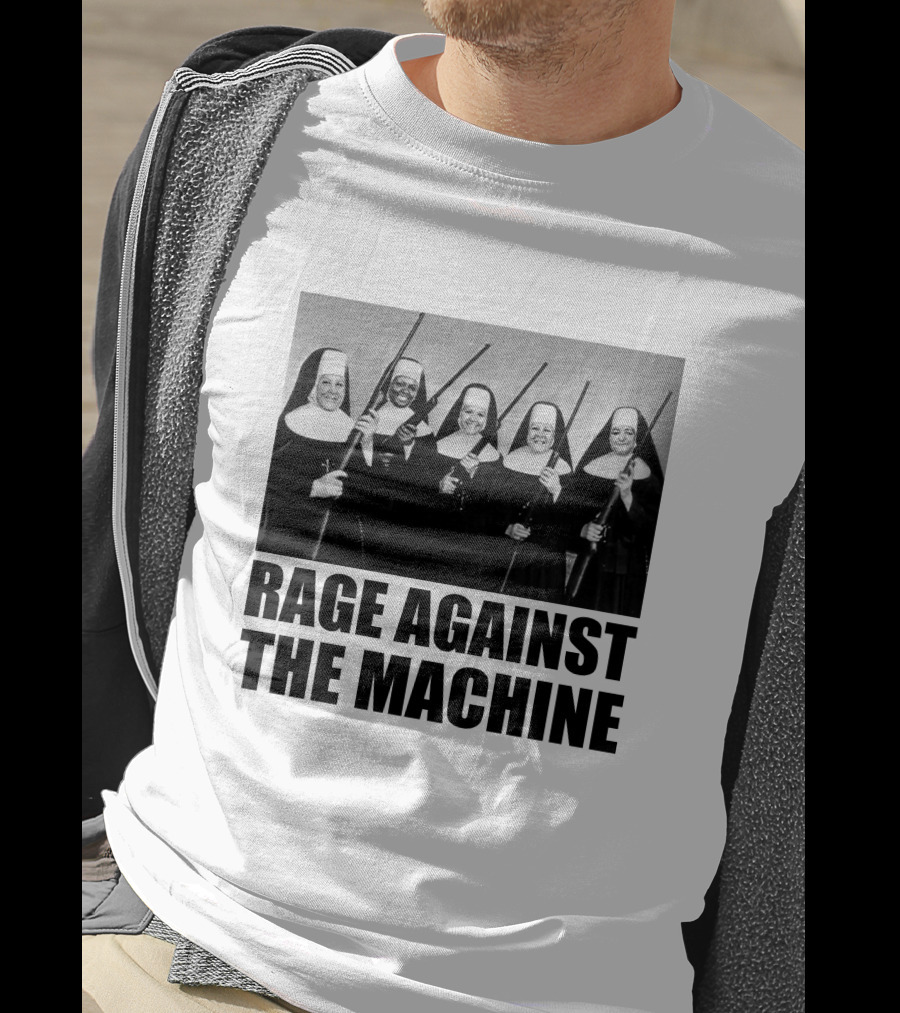 Rage Against The Machine Nuns With Guns Photomontage T-Shirt