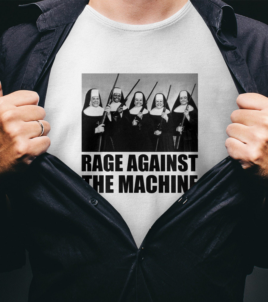 Rage Against The Machine Nuns With Guns Photomontage T-Shirt