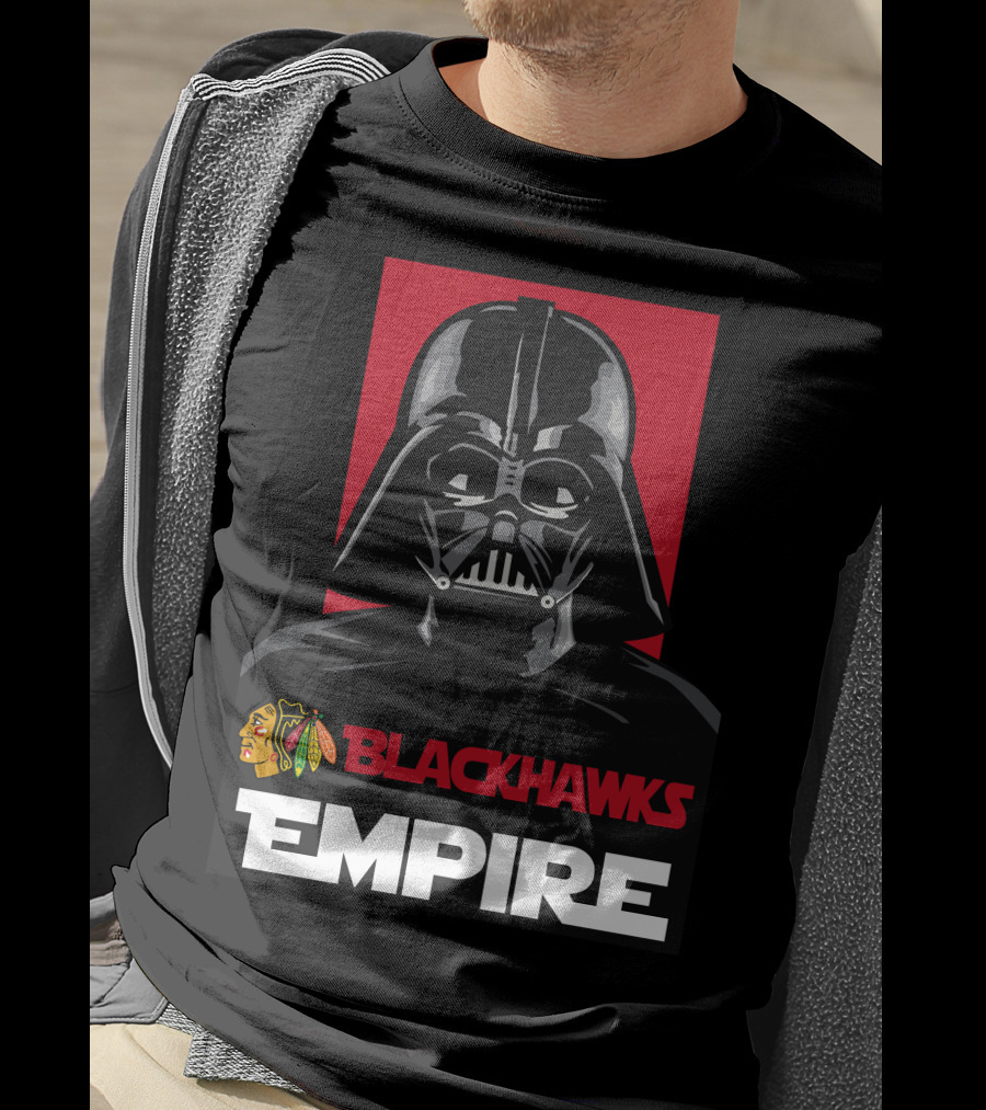 Blackhawks Empire Darth Vader Nhl T-Shirt