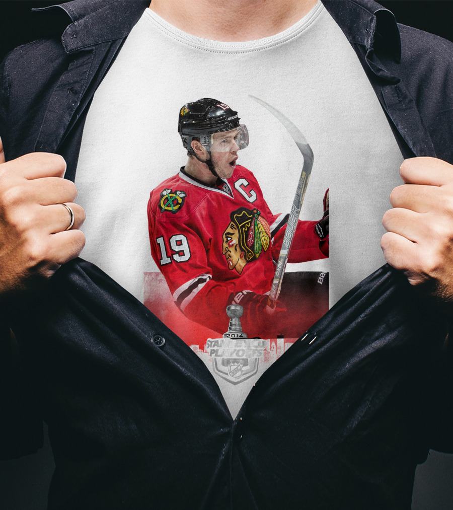 Chicago Blackhawks Nhl 2014 Stanley Cup Playoffs Captain T-Shirt