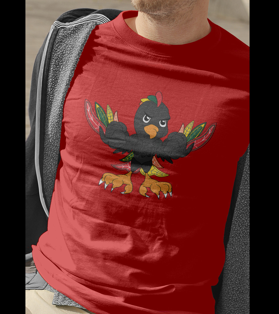 Chicago Blackhawks Angry Bird Fan Art T-Shirt