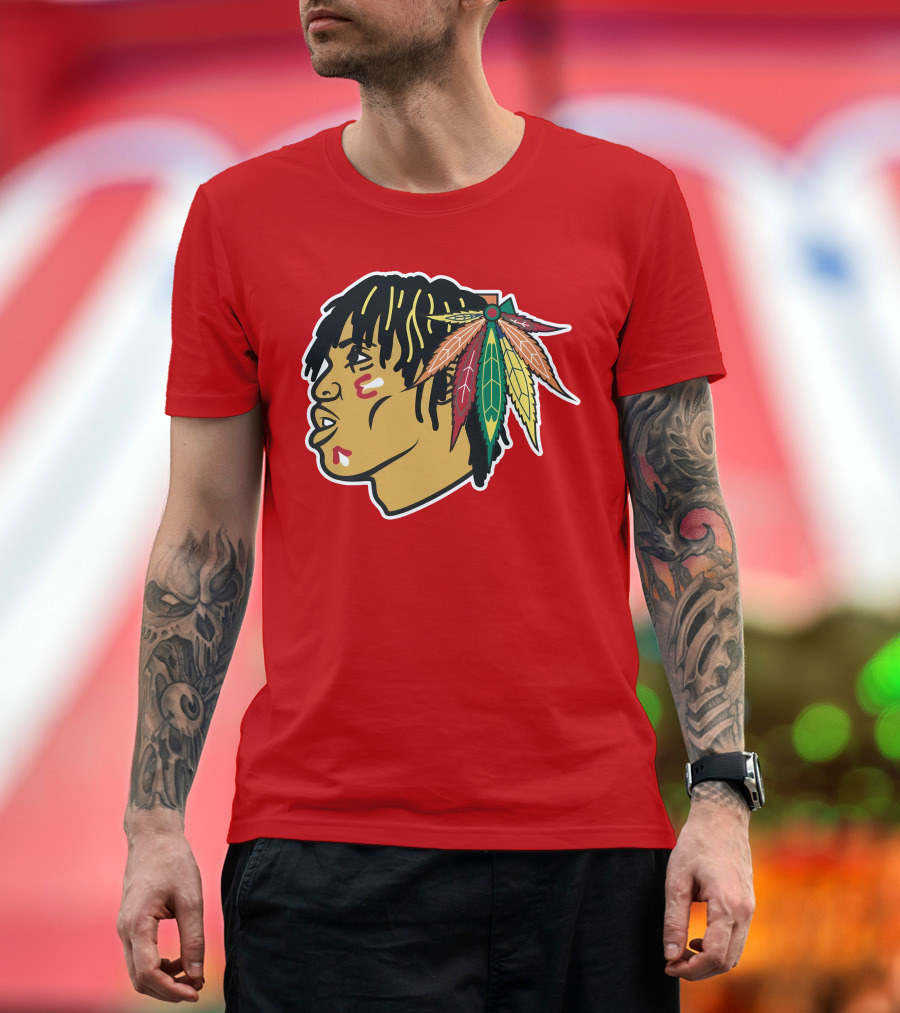 Chicago Blackhawks 21 Rap Logo Custom T-Shirt