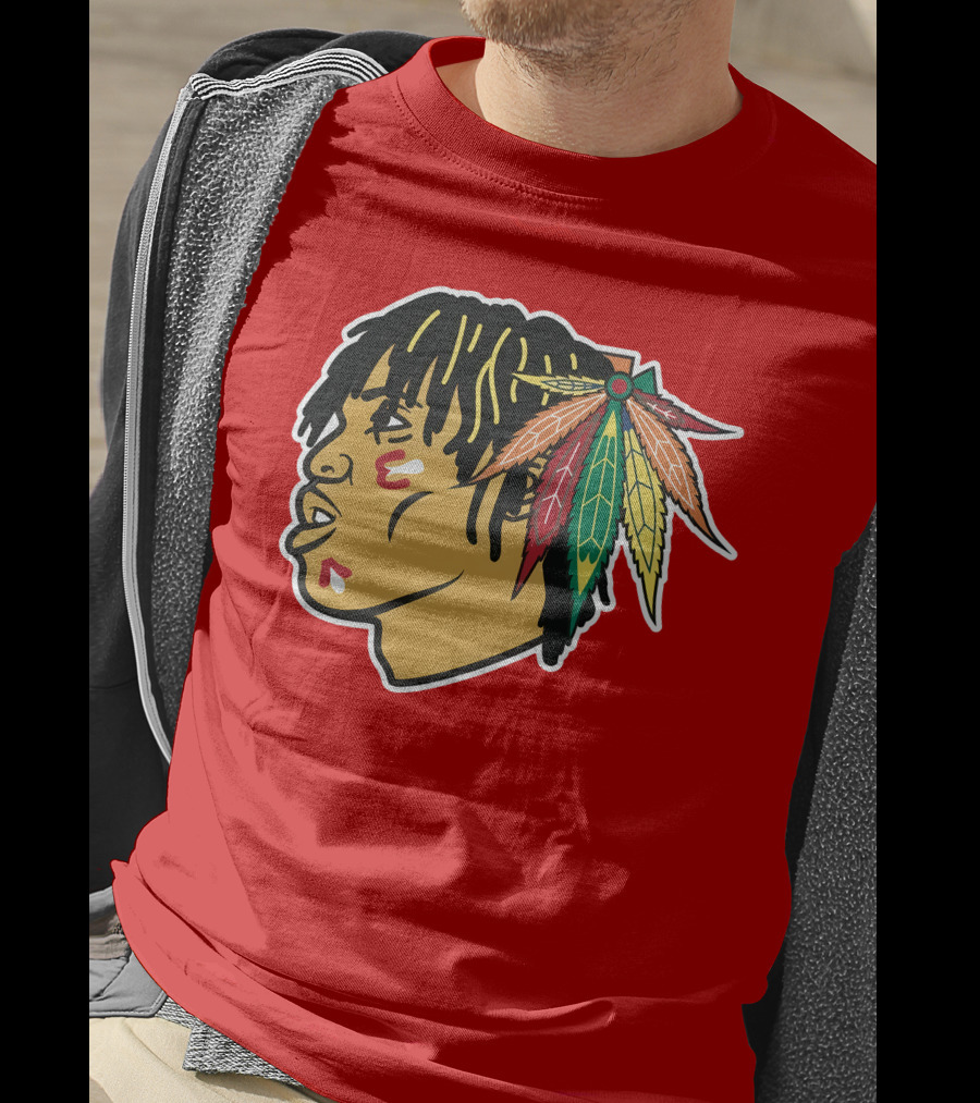 Chicago Blackhawks 21 Rap Logo Custom T-Shirt