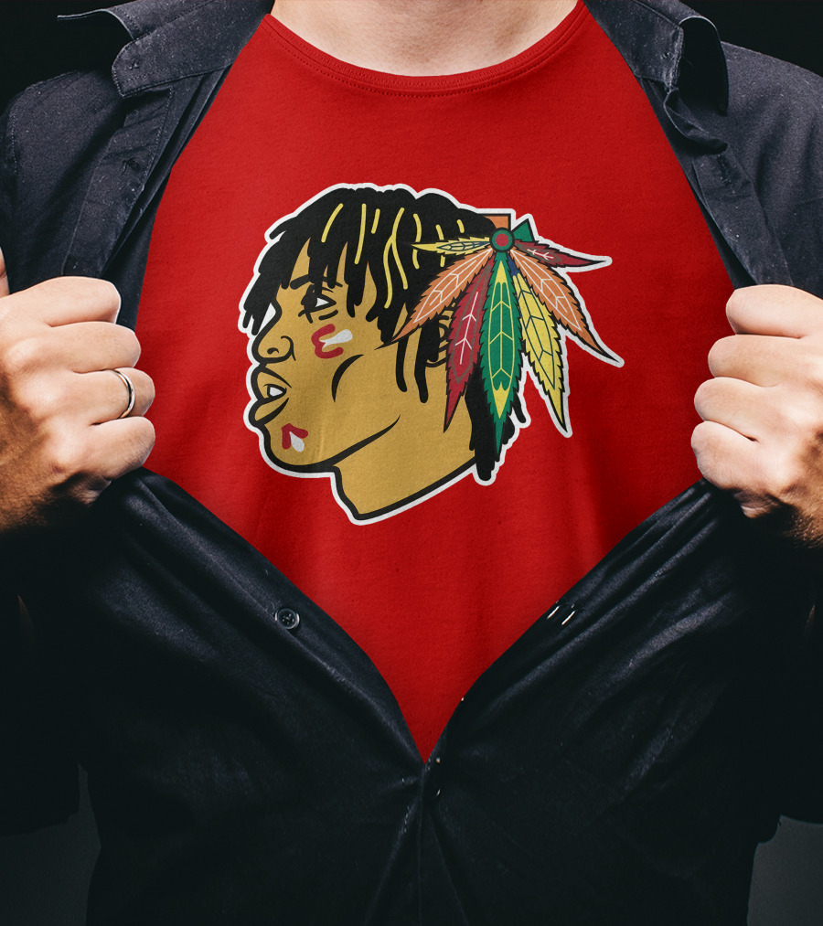 Chicago Blackhawks 21 Rap Logo Custom T-Shirt