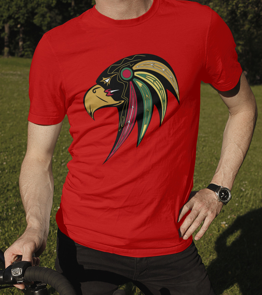 Chicago Blackhawks Stylized Hawk Head T-Shirt
