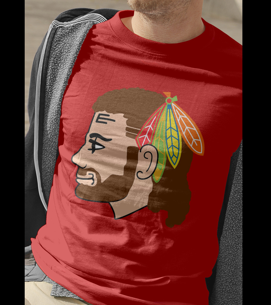 Chicago Blackhawks Tribute Red Feather Symbol T-Shirt