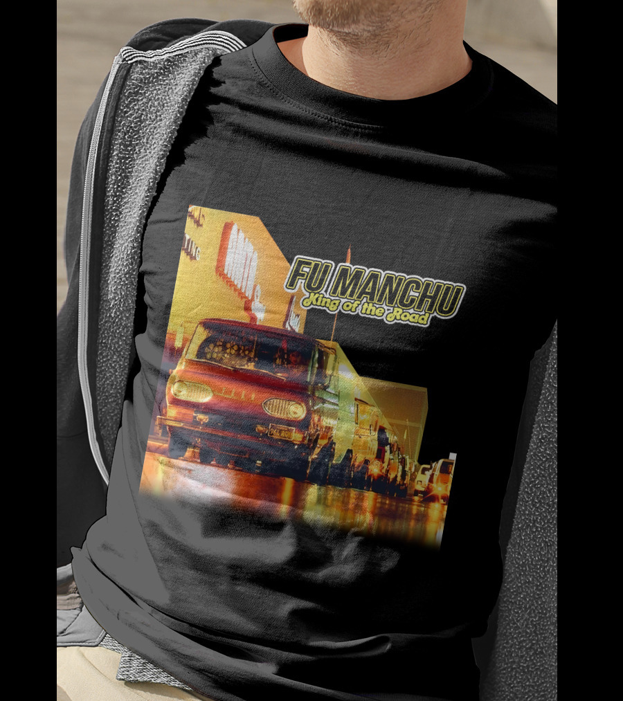 Fu Manchu King Of The Road Album Cover Van Scene T-Shirt