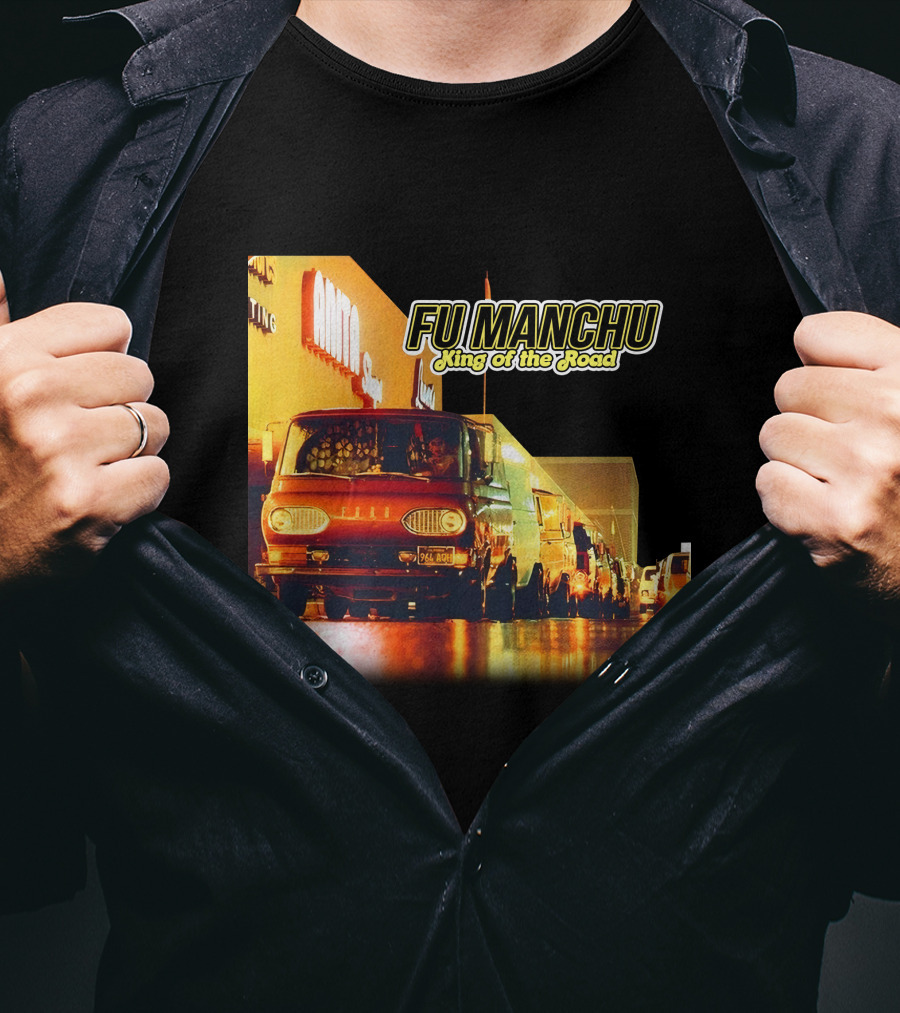 Fu Manchu King Of The Road Album Cover Van Scene T-Shirt