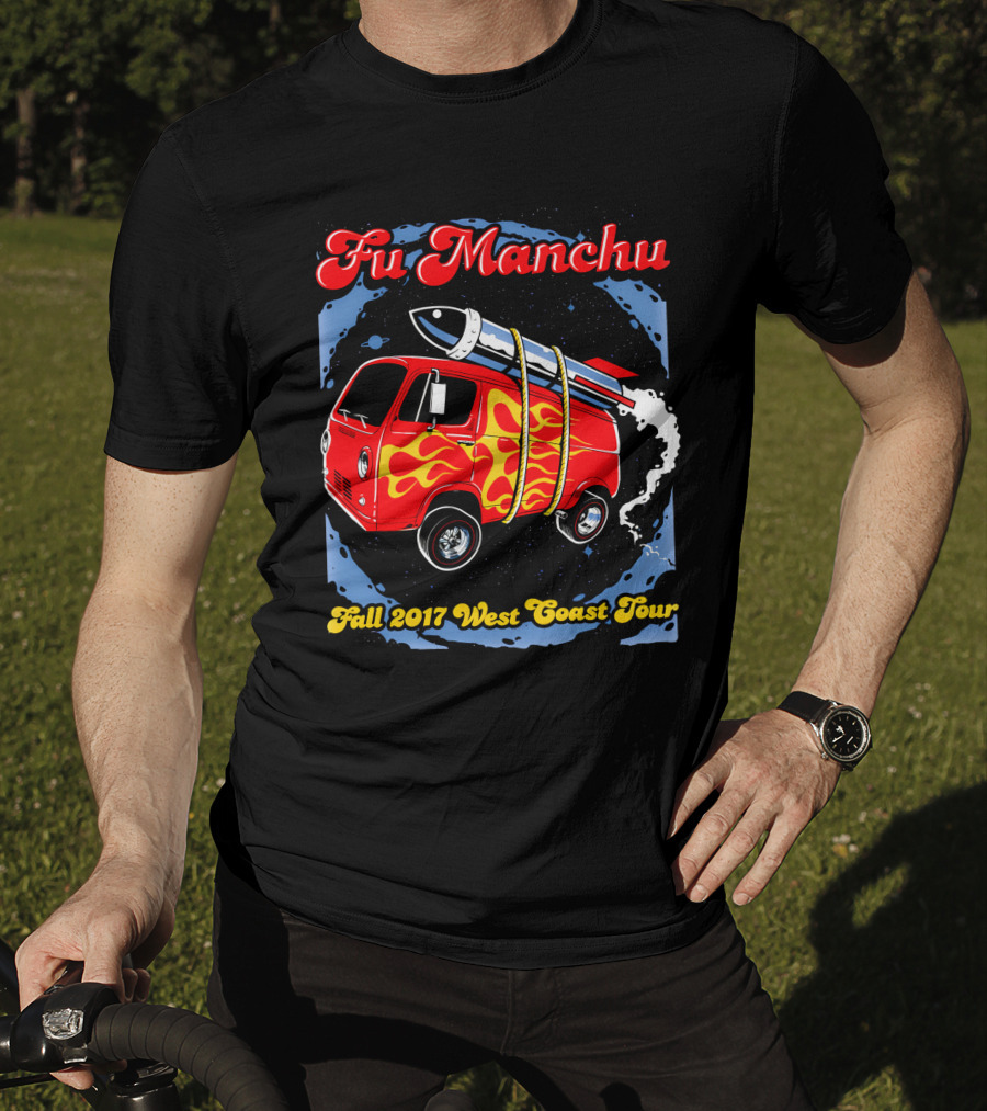 Fu Manchu Fall 2017 West Coast Tour Rocket Van T-Shirt