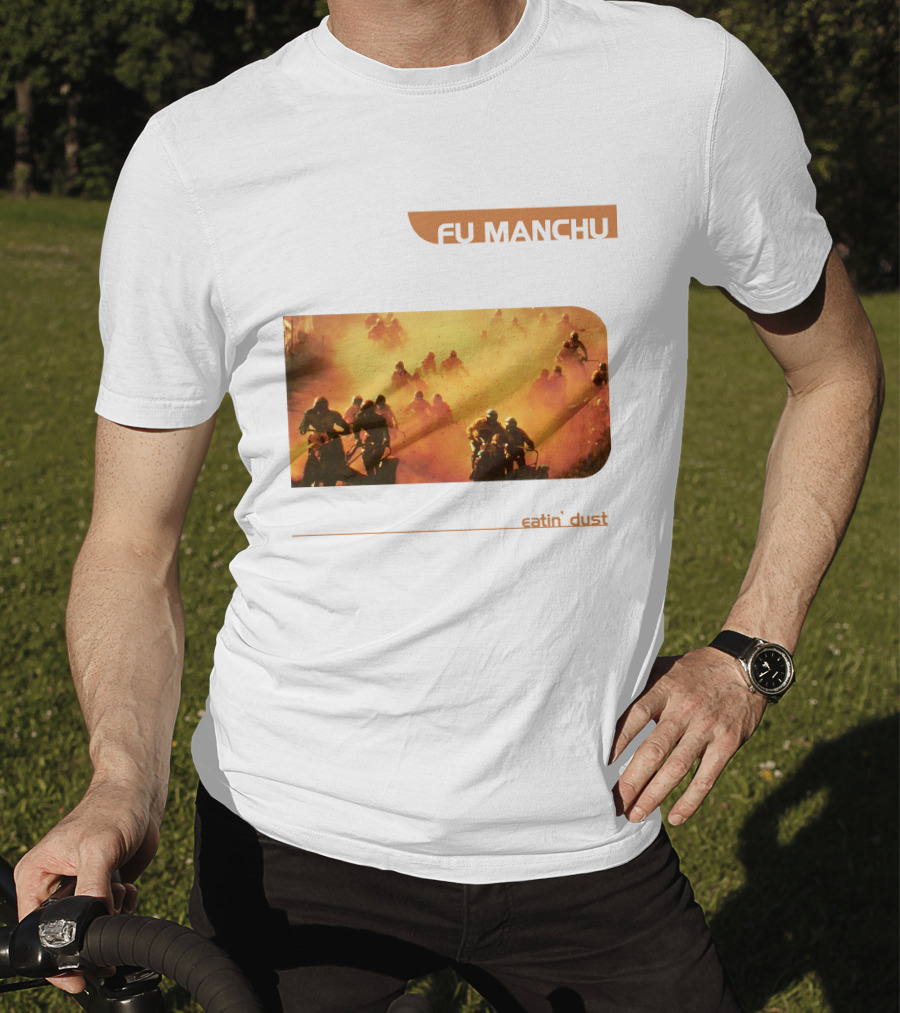 Fu Manchu Eatin' Dust Moto Riders In Desert Haze T-Shirt