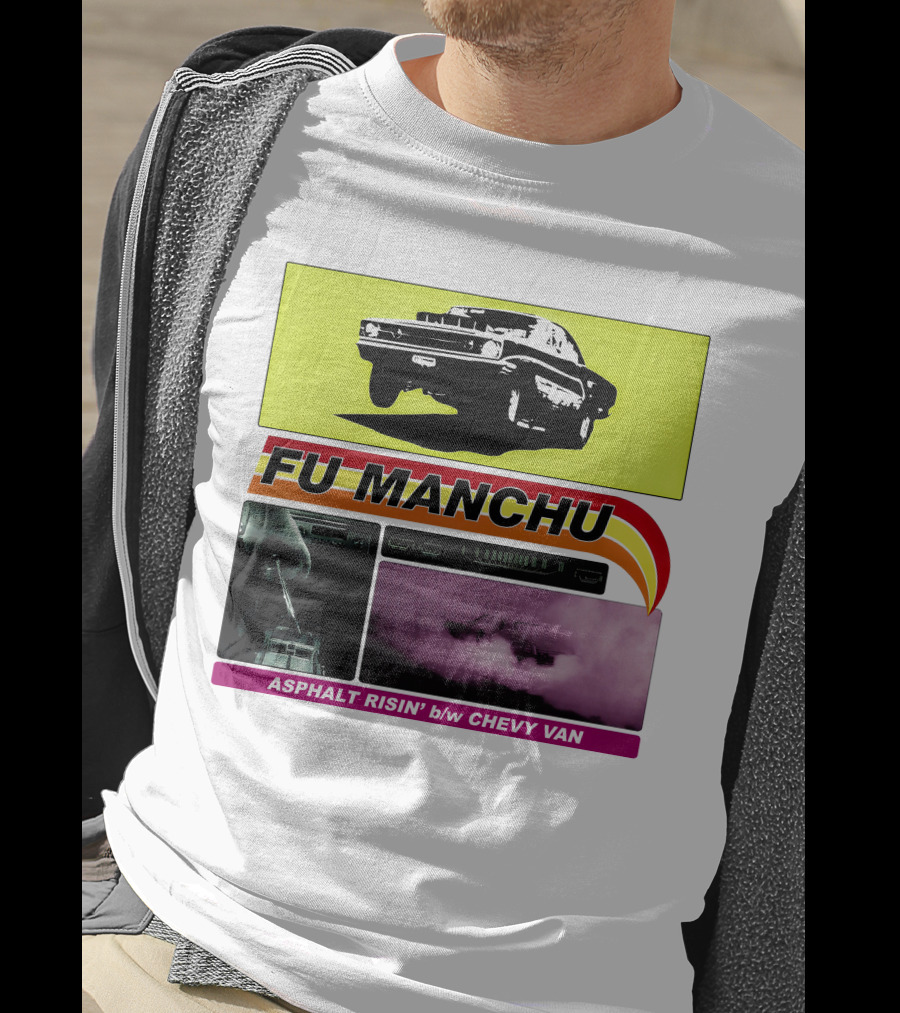 Fu Manchu Asphalt Risin' B/W Chevy Van T-Shirt