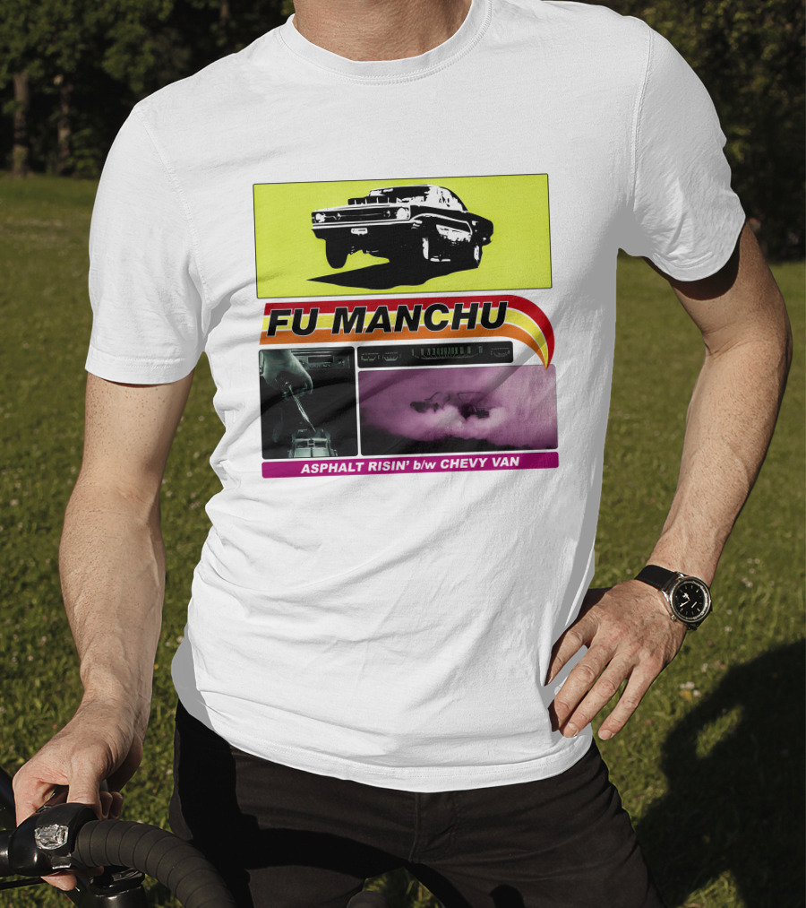 Fu Manchu Asphalt Risin' B/W Chevy Van T-Shirt