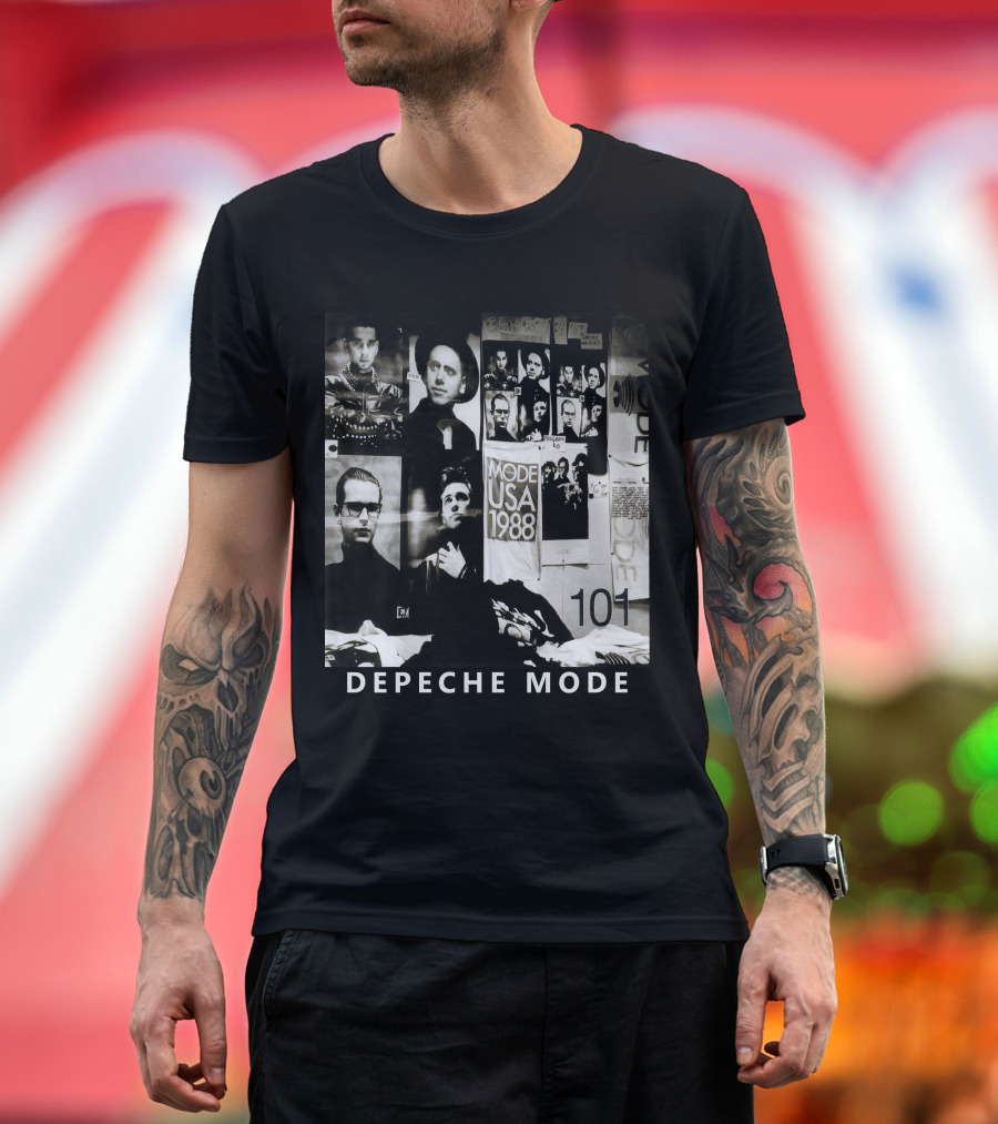 Depeche Mode USA 1988 101 Vintage Collage T-Shirt