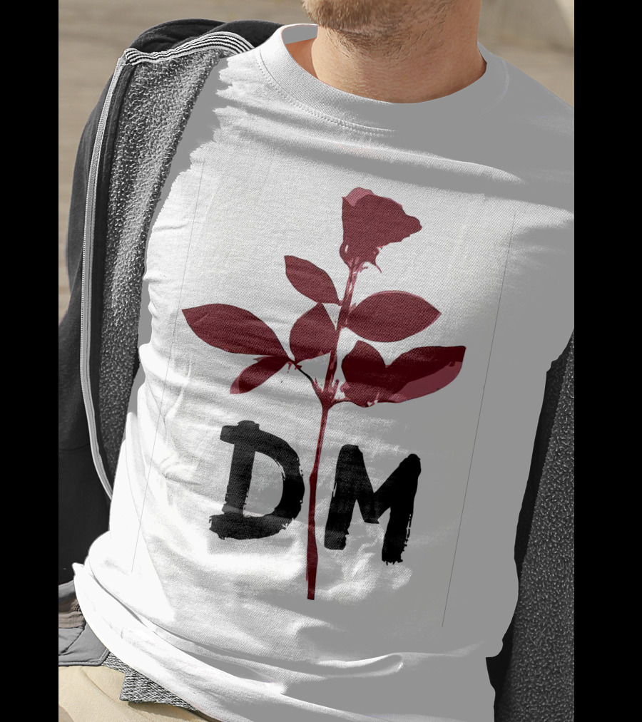 Depeche Mode DM Enjoy The Silence Red Rose T-Shirt