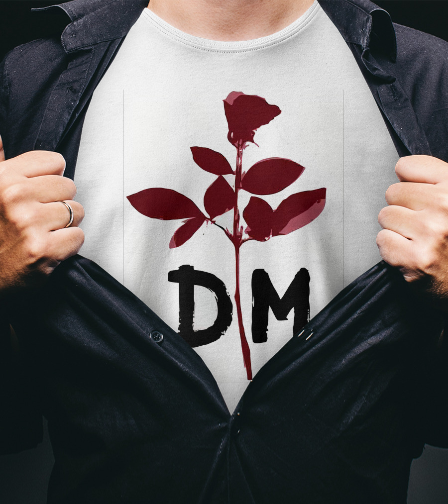 Depeche Mode DM Enjoy The Silence Red Rose T-Shirt