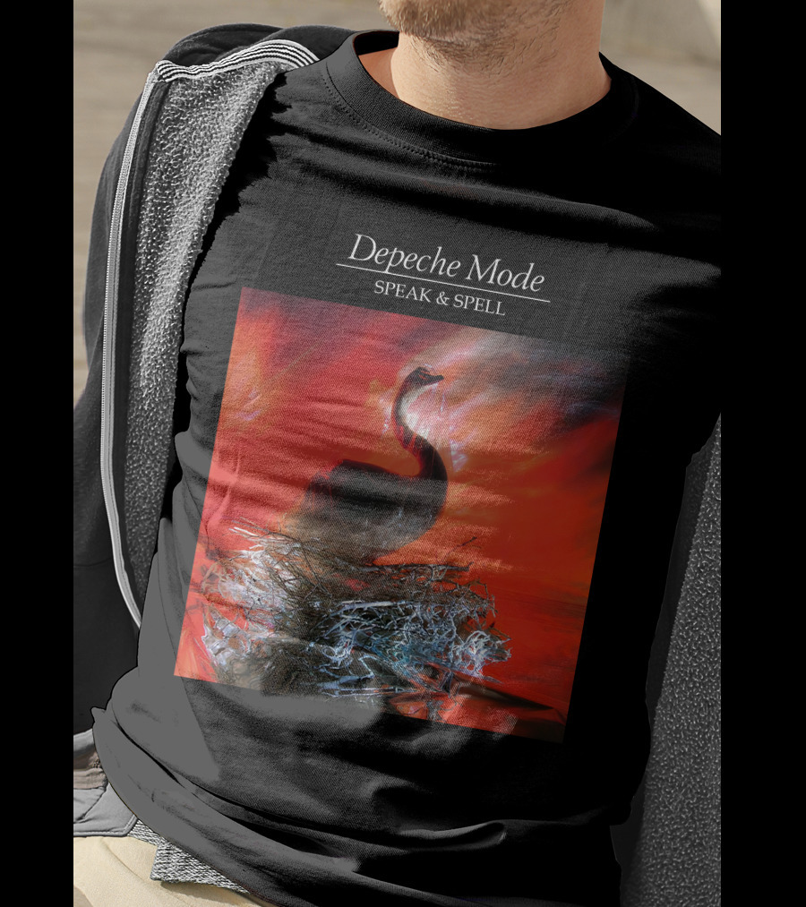 Depeche Mode Speak And Spell Swan Album Cover T-Shirt
