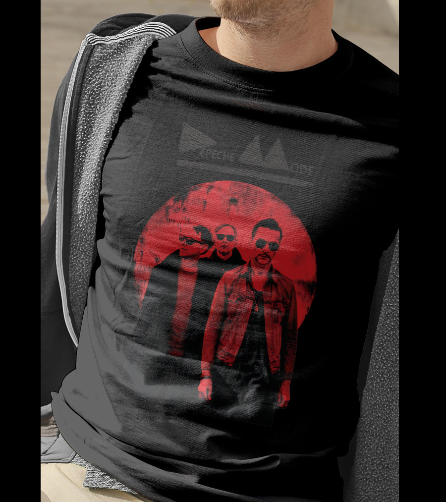 Depeche Mode Red Circle Trio T-Shirt