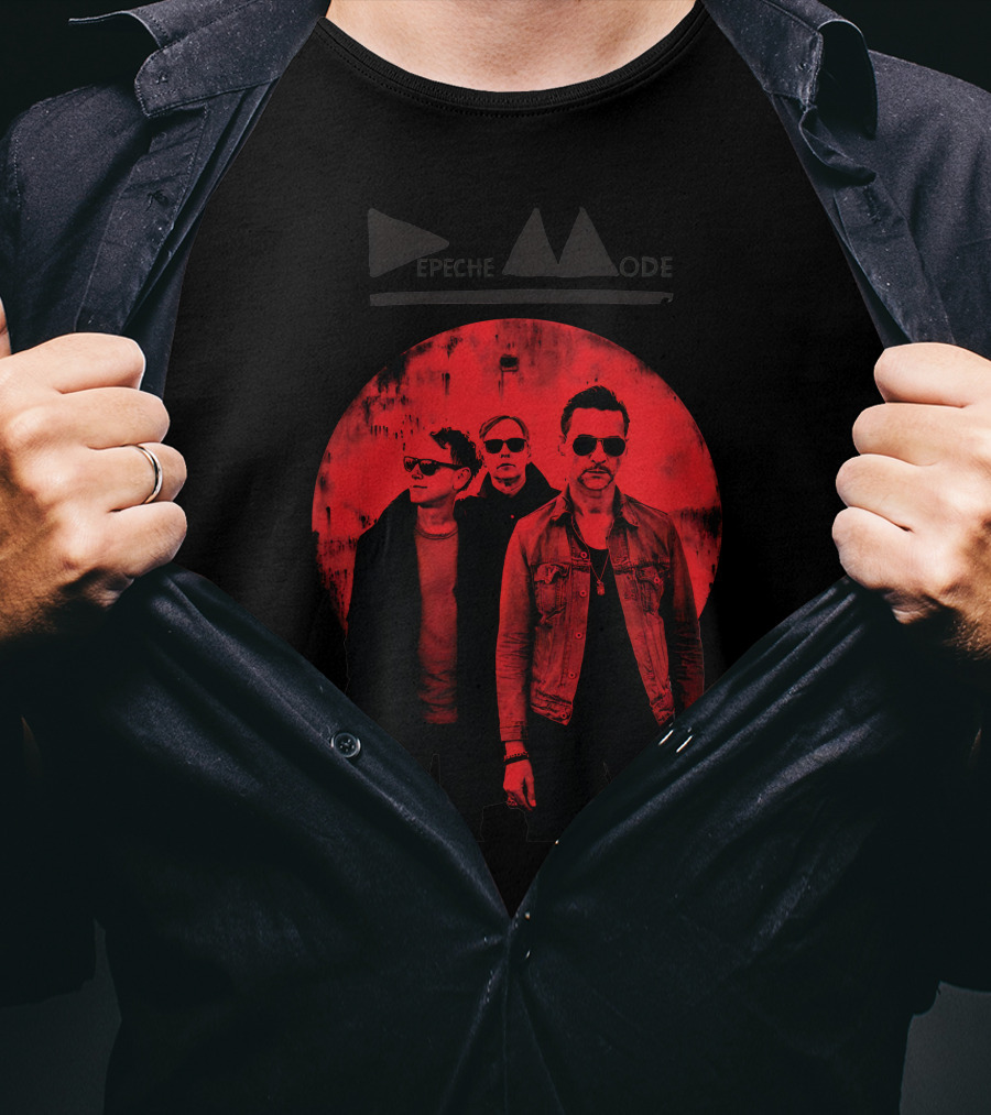 Depeche Mode Red Circle Trio T-Shirt