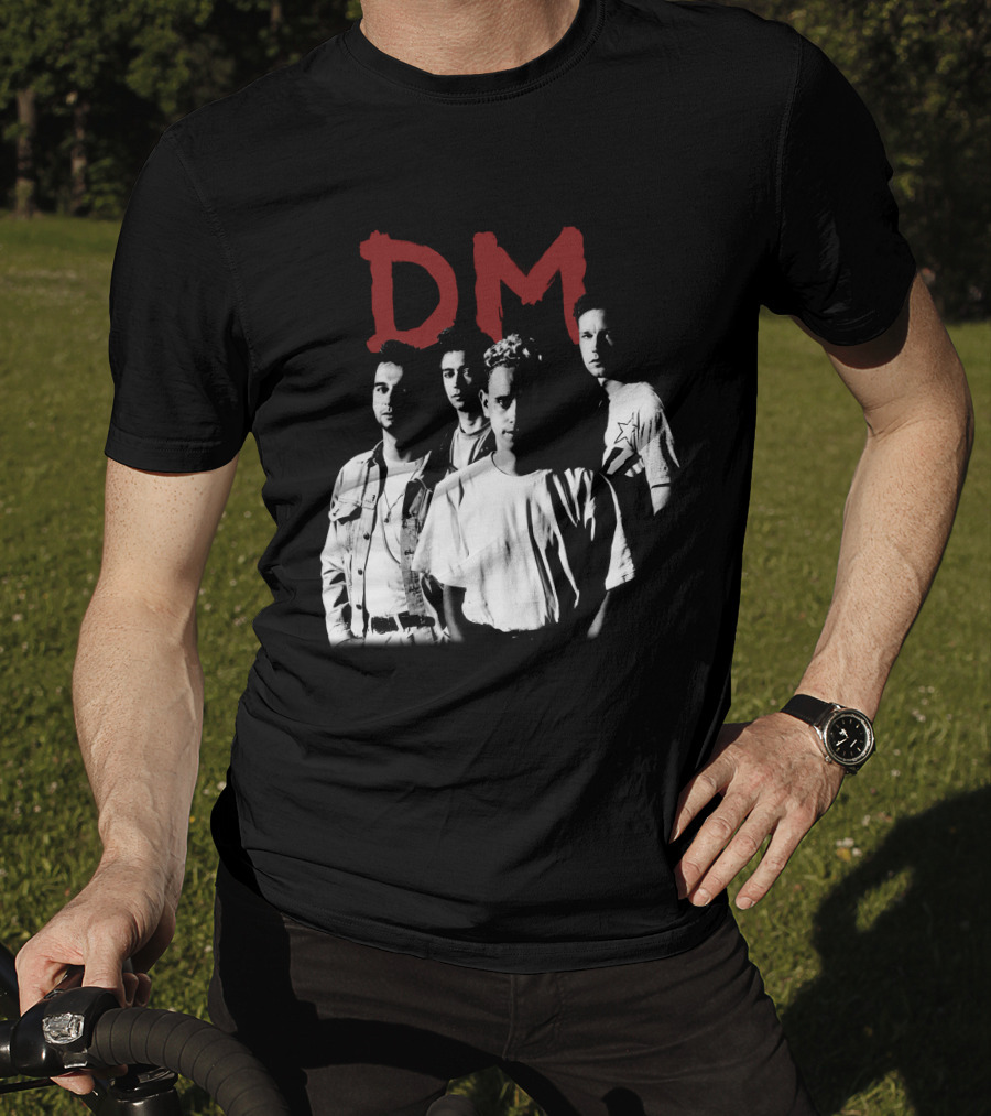 Dm Depeche Mode 11 Band Members Black And White T-Shirt