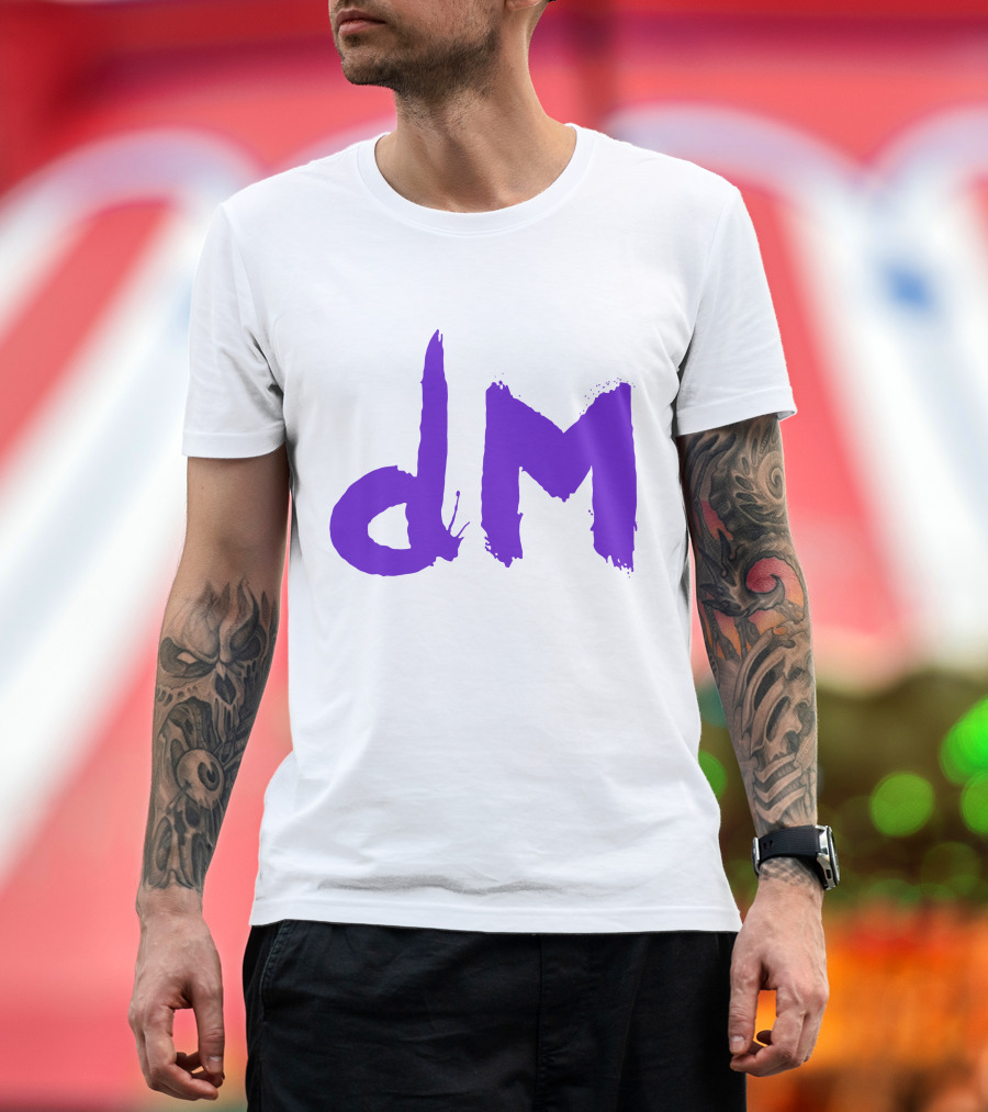 Depeche Mode Dm 5 Purple Brushstroke T-Shirt