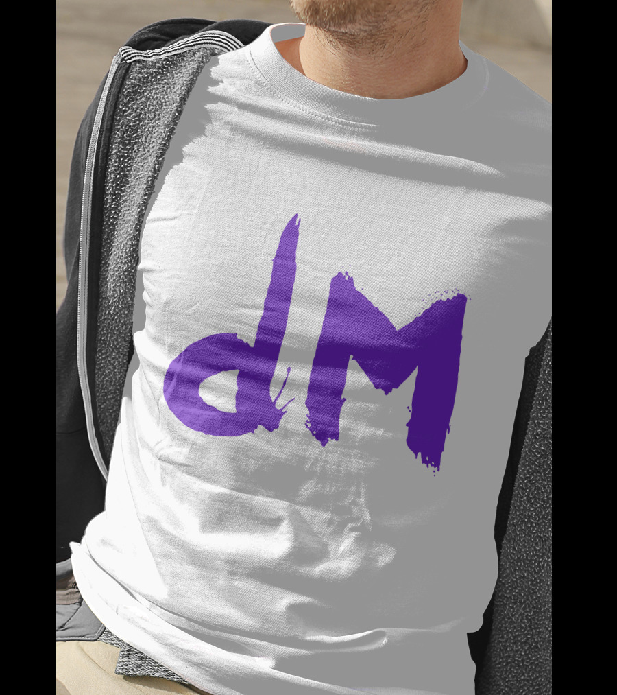 Depeche Mode Dm 5 Purple Brushstroke T-Shirt