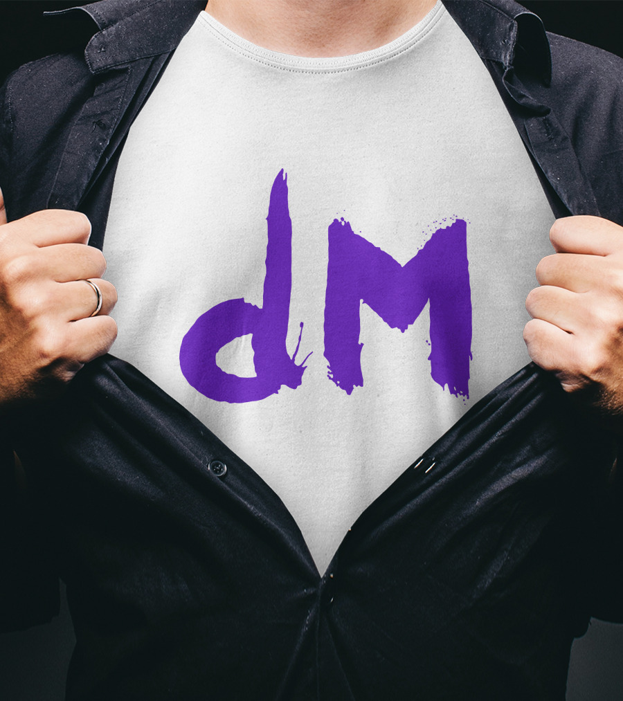 Depeche Mode Dm 5 Purple Brushstroke T-Shirt