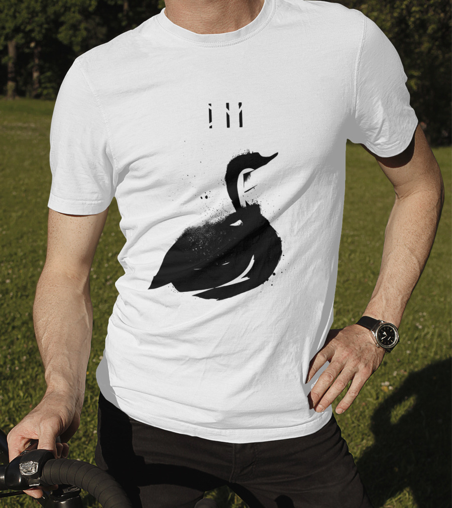 Depeche Mode 7 Abstract Black Swan Stencil Theme Vintage Style T-Shirt