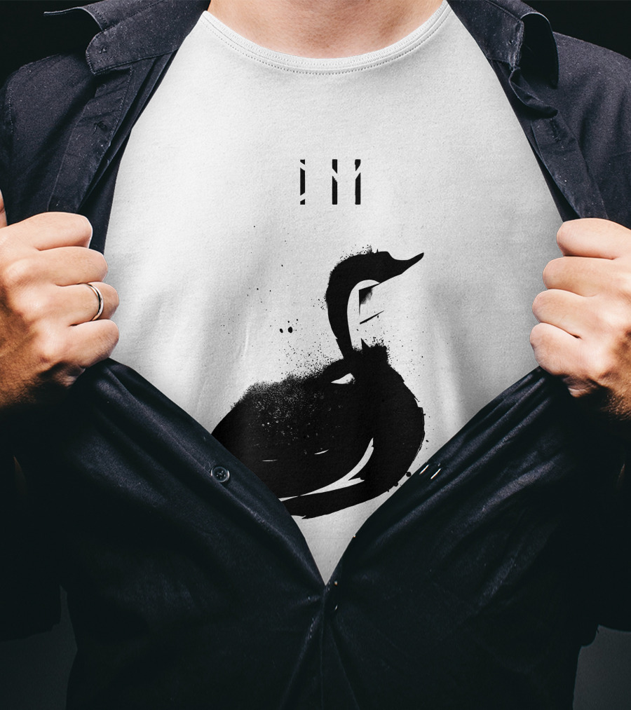Depeche Mode 7 Abstract Black Swan Stencil Theme Vintage Style T-Shirt