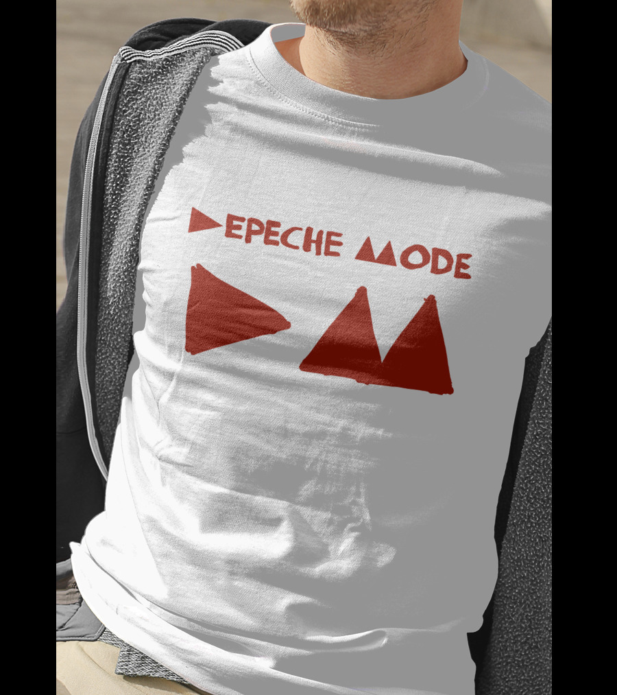 Depeche Mode Triangle Symbol Red Theme T-Shirt