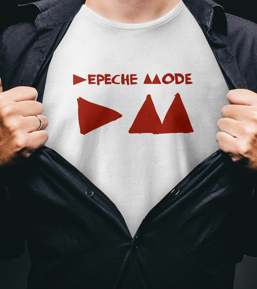 Depeche Mode Triangle Symbol Red Theme T-Shirt
