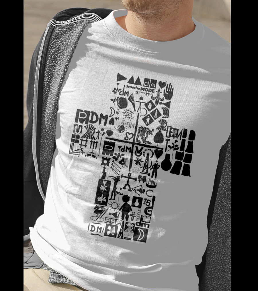 Depeche Mode Dm 14 Iconic Symbols And Logos Collection T-Shirt