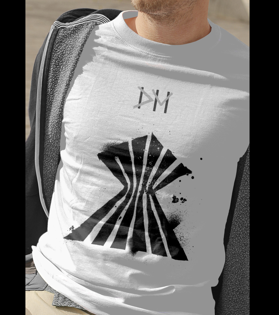 Dpm Org Dm Striped Abstract Symbol T-Shirt