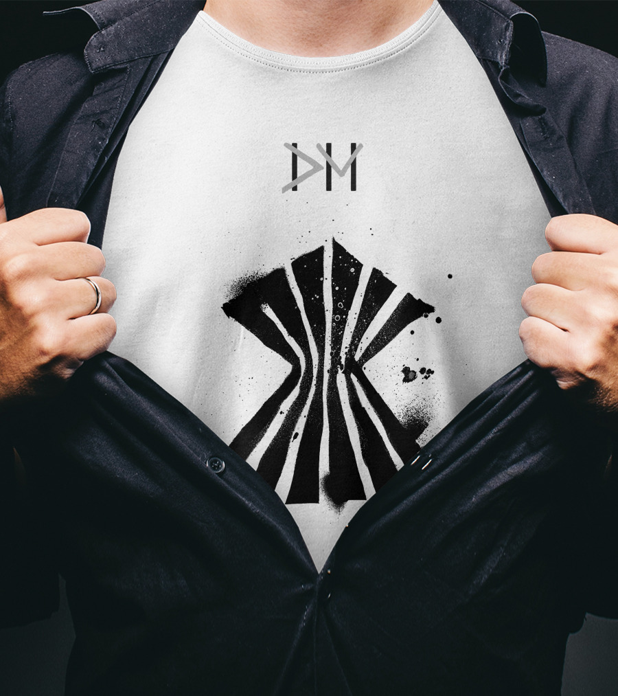 Dpm Org Dm Striped Abstract Symbol T-Shirt