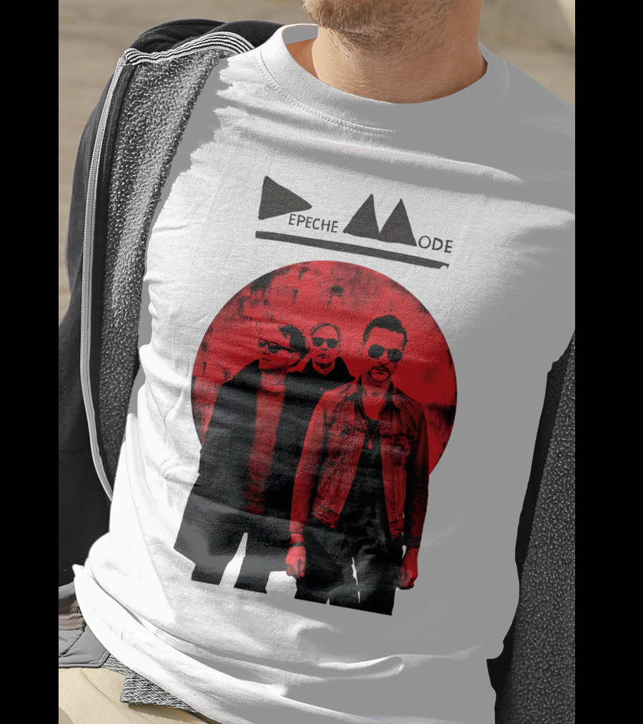 Depeche Mode Band Red Circle T-Shirt
