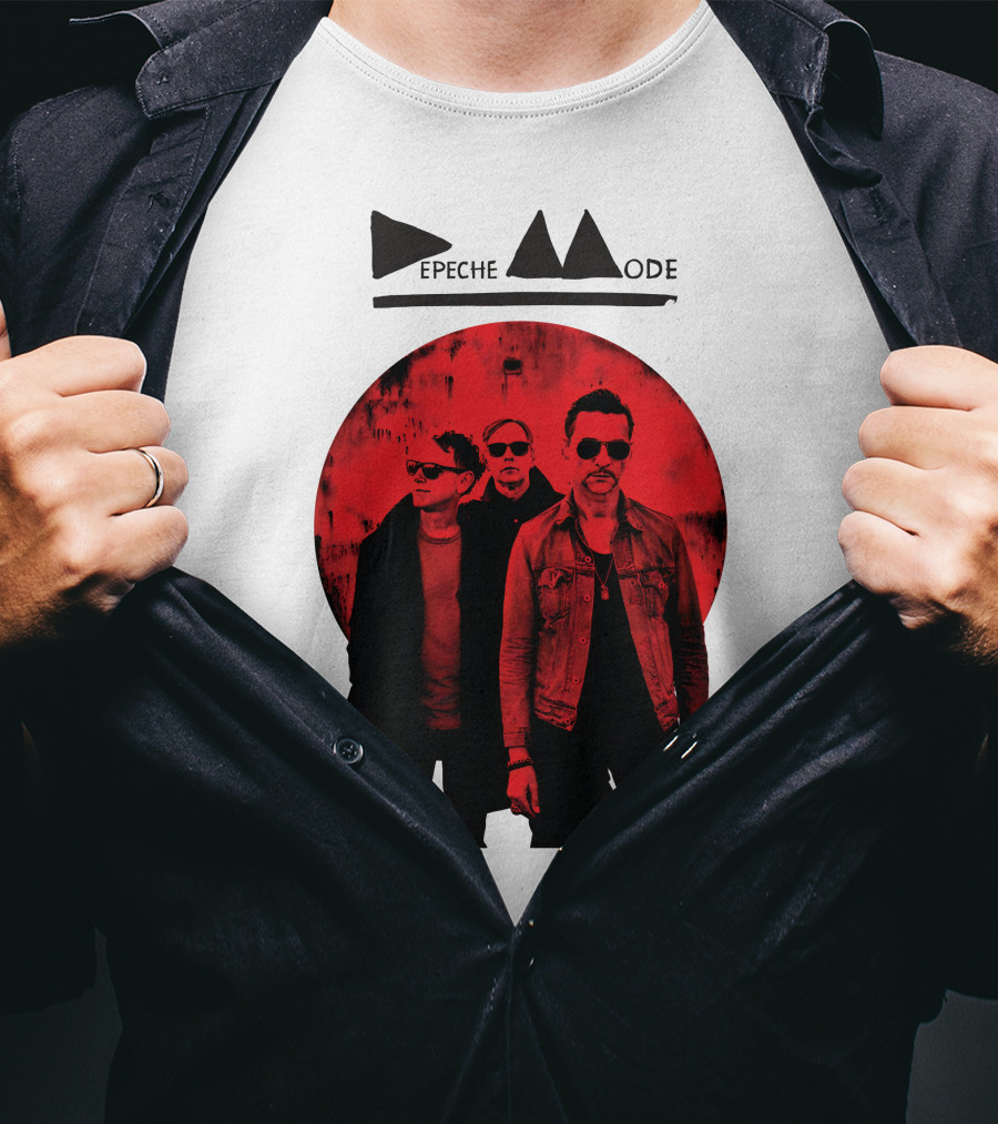 Depeche Mode Band Red Circle T-Shirt