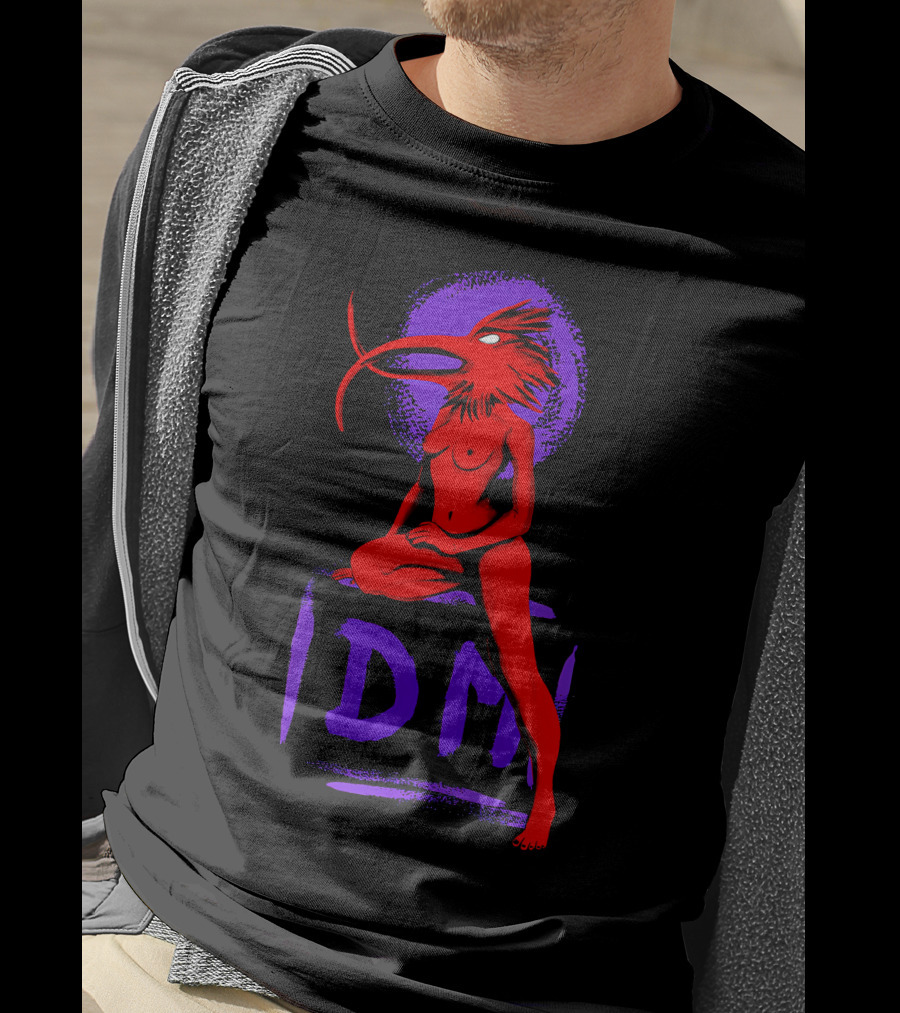 Dpm Idm Bird-Headed Woman Sitting Art T-Shirt