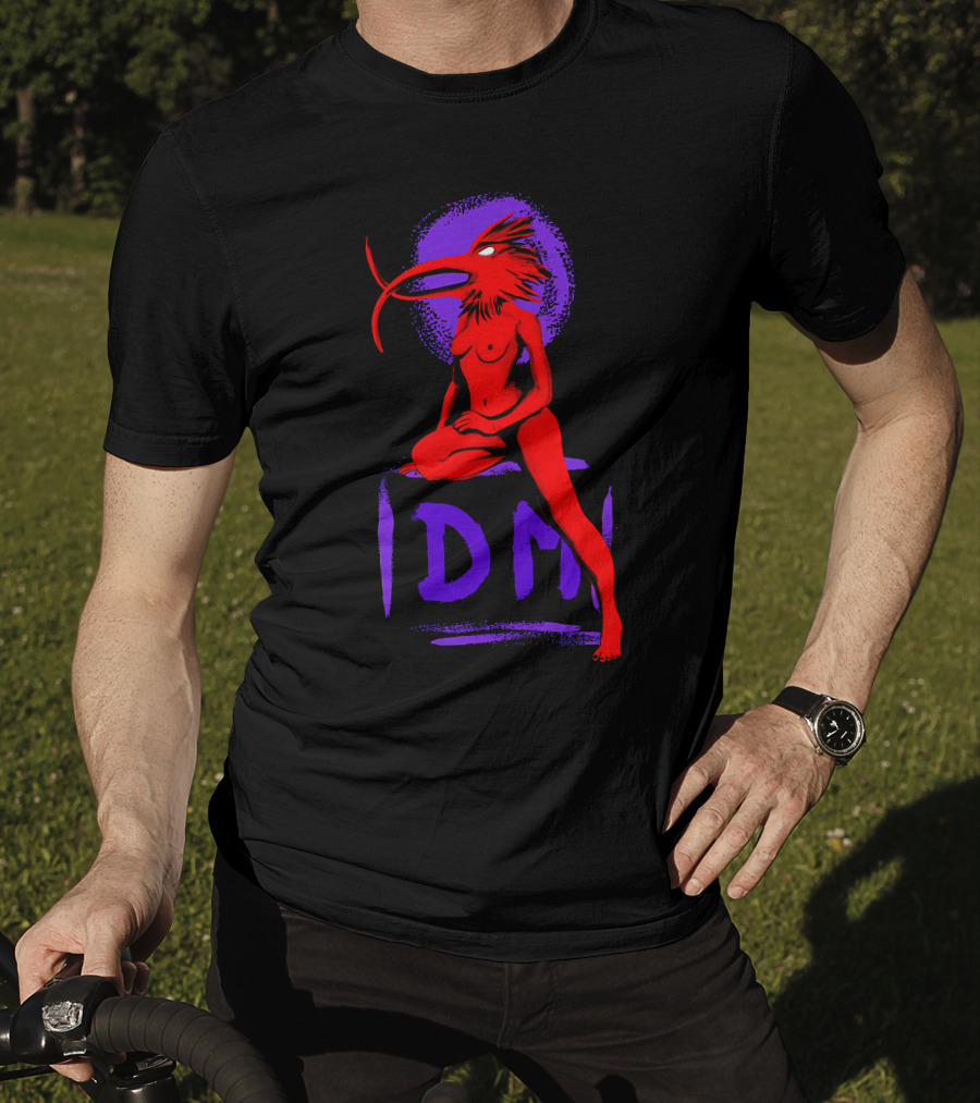 Dpm Idm Bird-Headed Woman Sitting Art T-Shirt