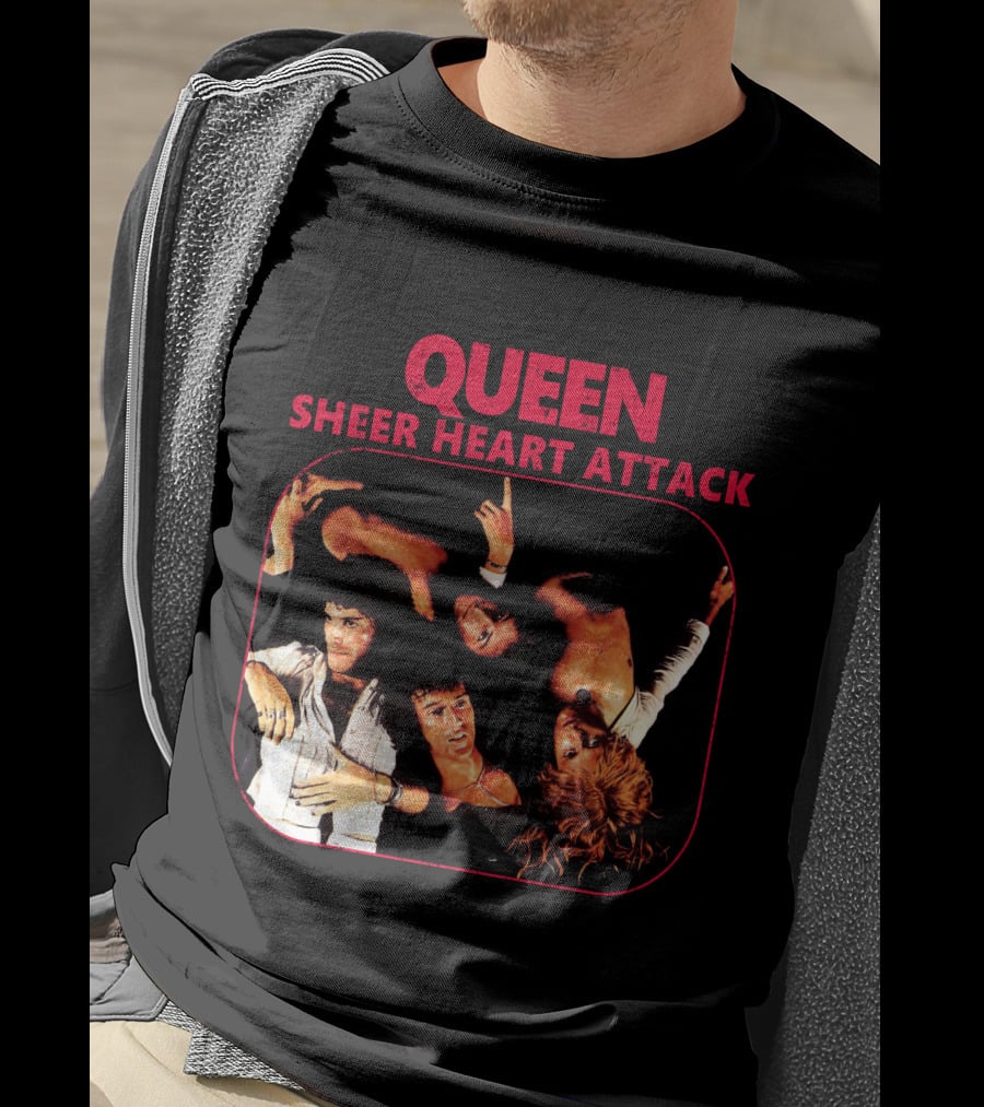 Queen Sheer Heart Attack Album Cover T-Shirt