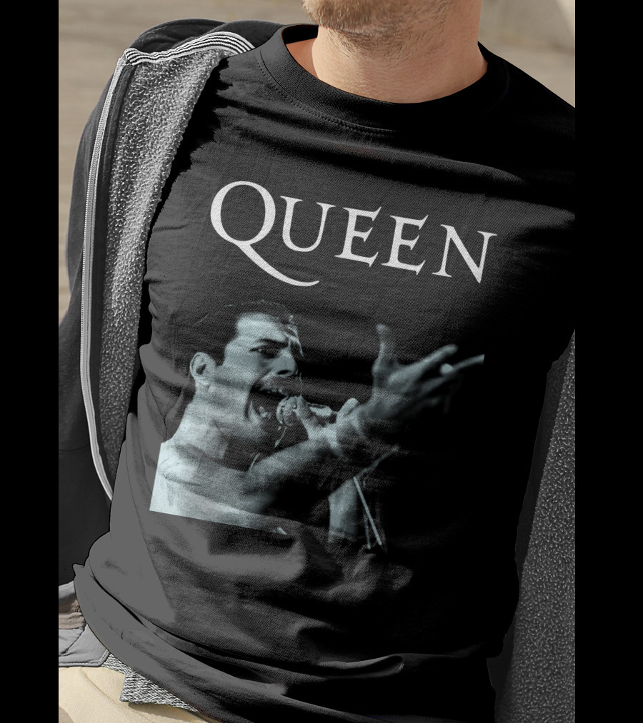 Queen Freddie Mercury Singing Iconic Pose T-Shirt