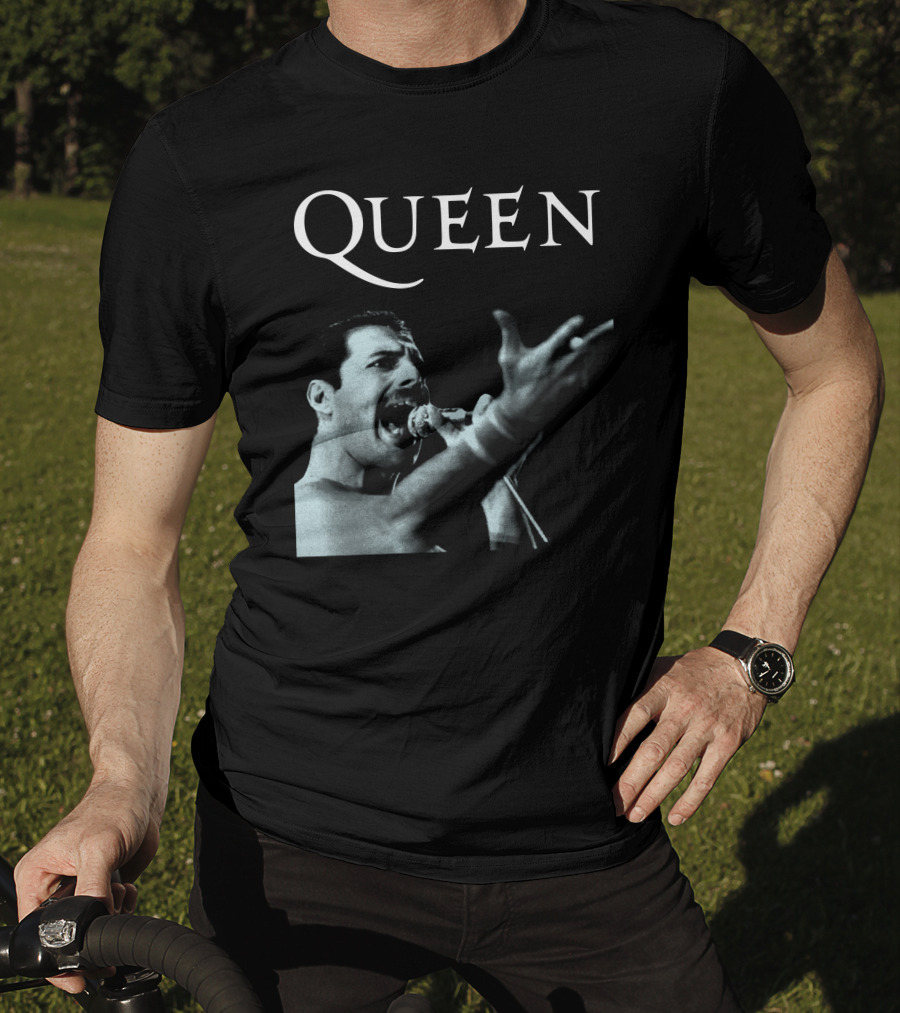 Queen Freddie Mercury Singing Iconic Pose T-Shirt