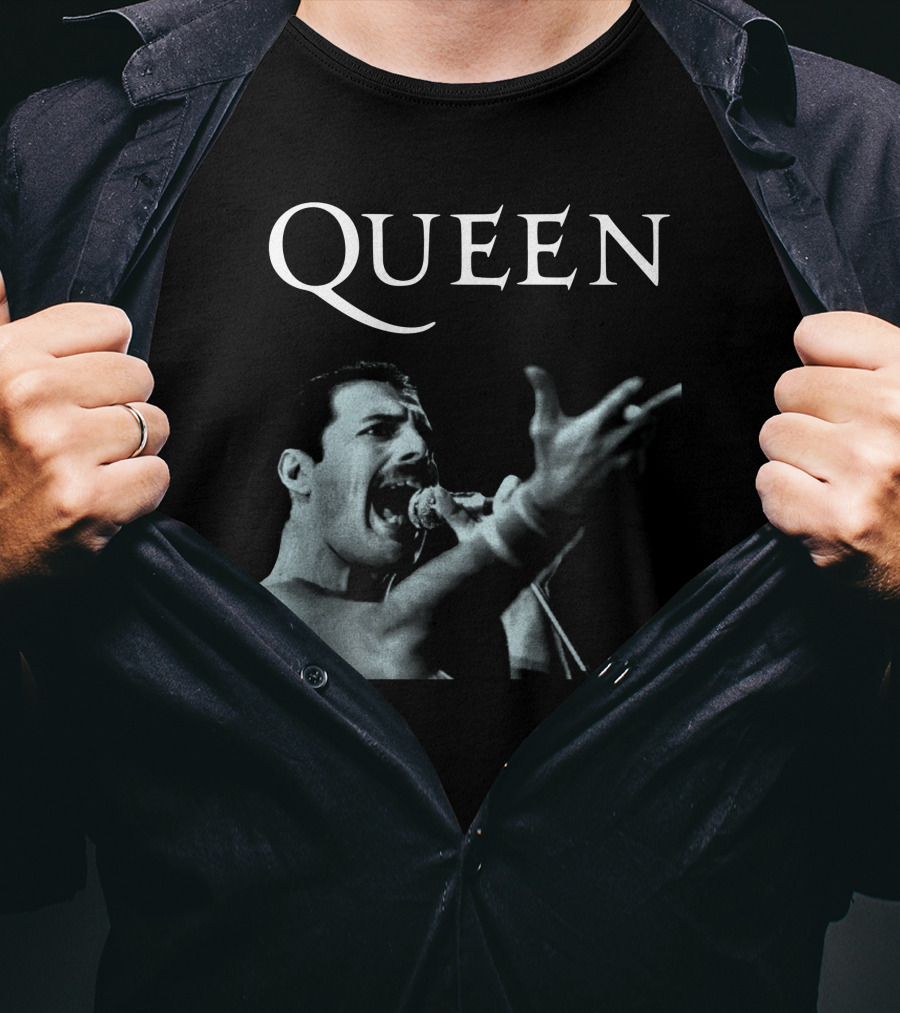 Queen Freddie Mercury Singing Iconic Pose T-Shirt