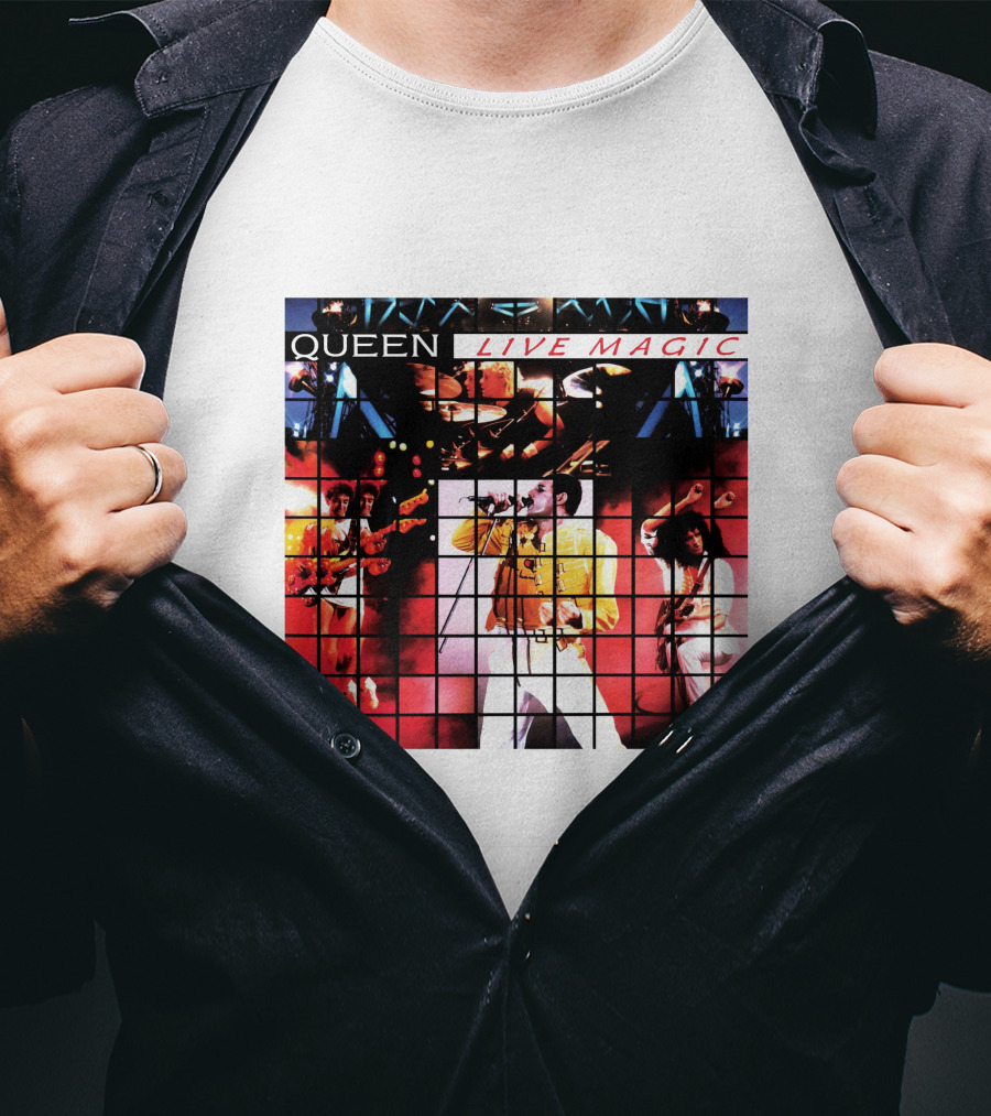 Queen Live Magic Concert Album Artwork Performance 1986 T-Shirt