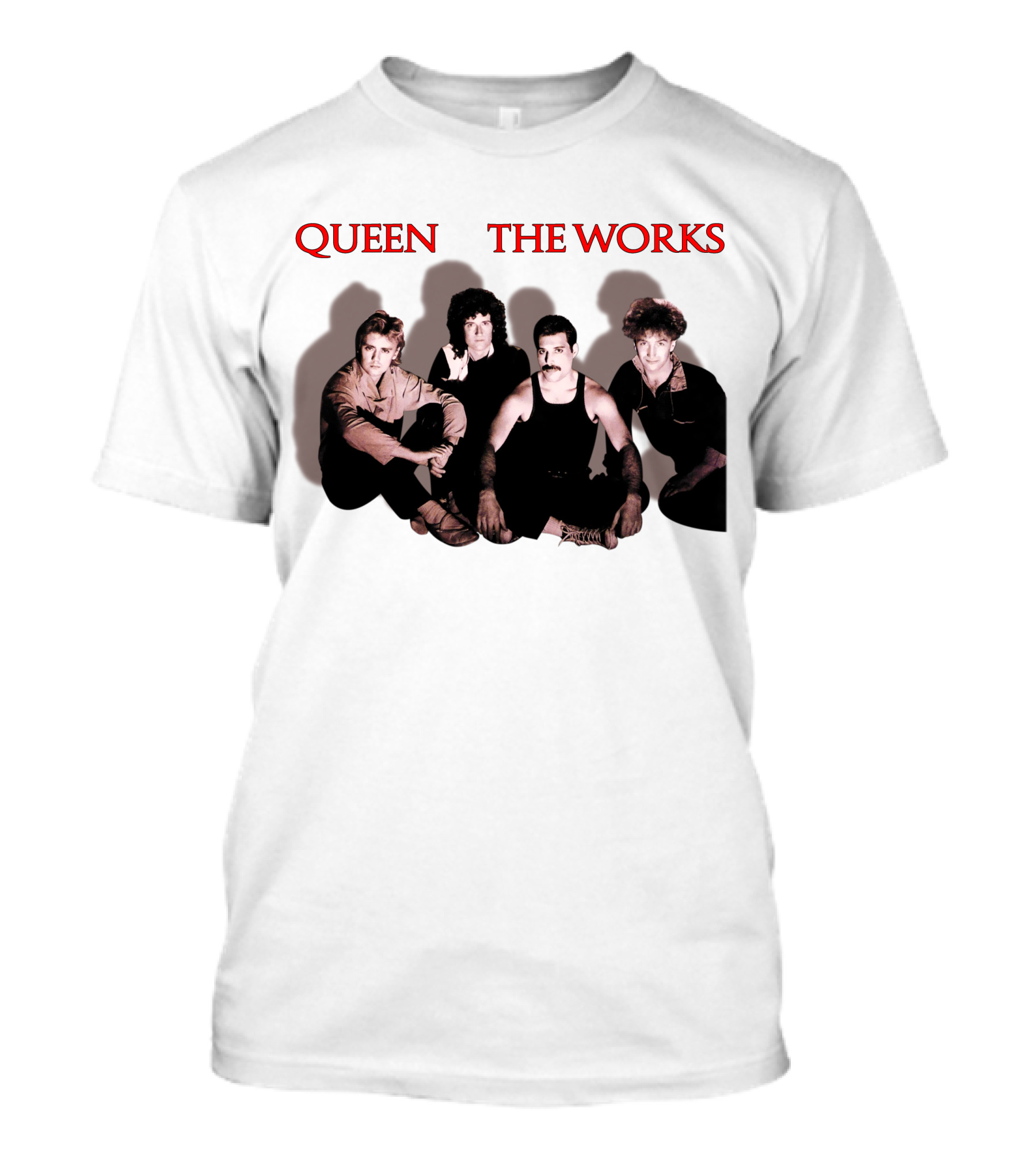 Queen The Works Album Cover Classic Band Members T-Shirt