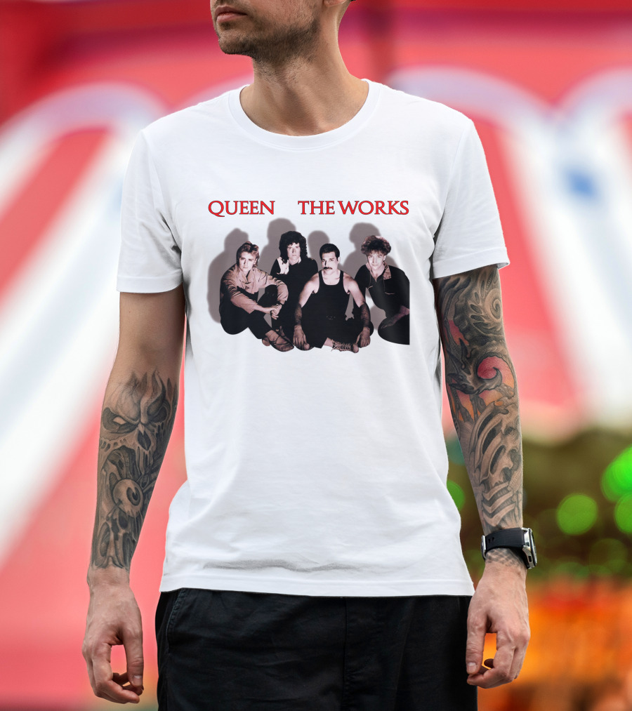 Queen The Works Album Cover Classic Band Members T-Shirt