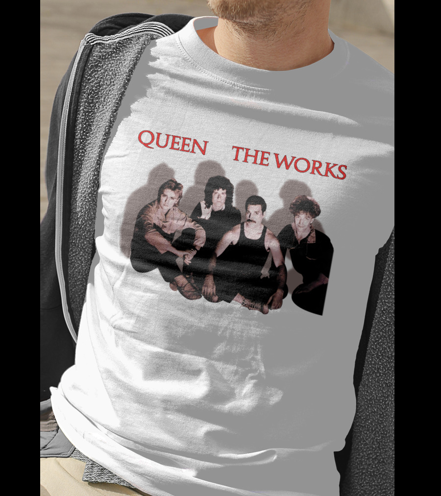 Queen The Works Album Cover Classic Band Members T-Shirt