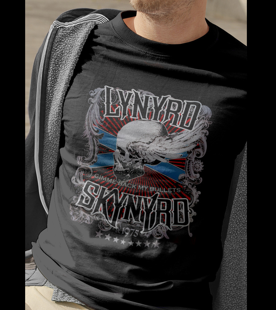 Lynyrd Skynyrd Gimme Back My Bullets 1975 T-Shirt