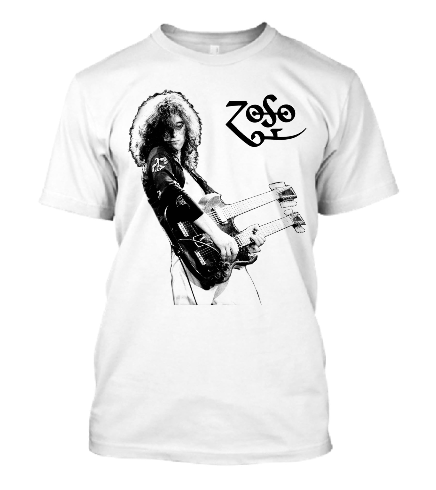 Zoso Lzp Double Neck Guitar T-Shirt