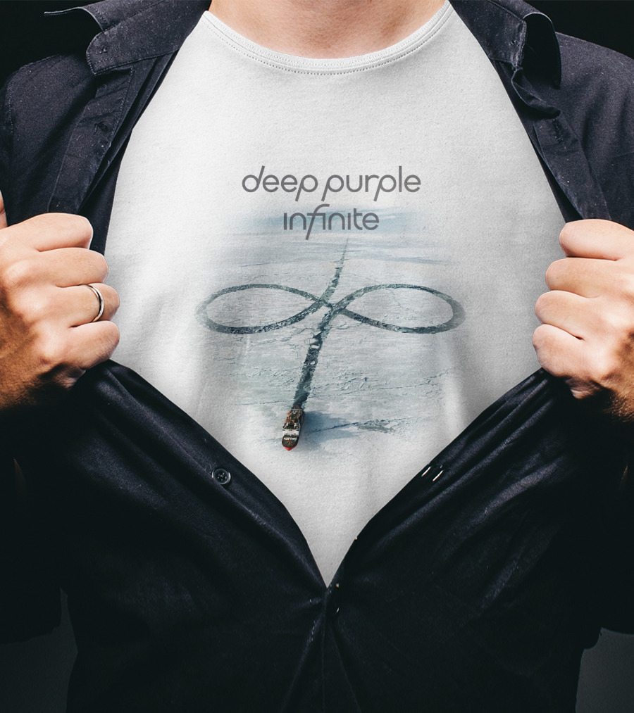 Deep Purple Infinite Arctic Ship Path T-Shirt