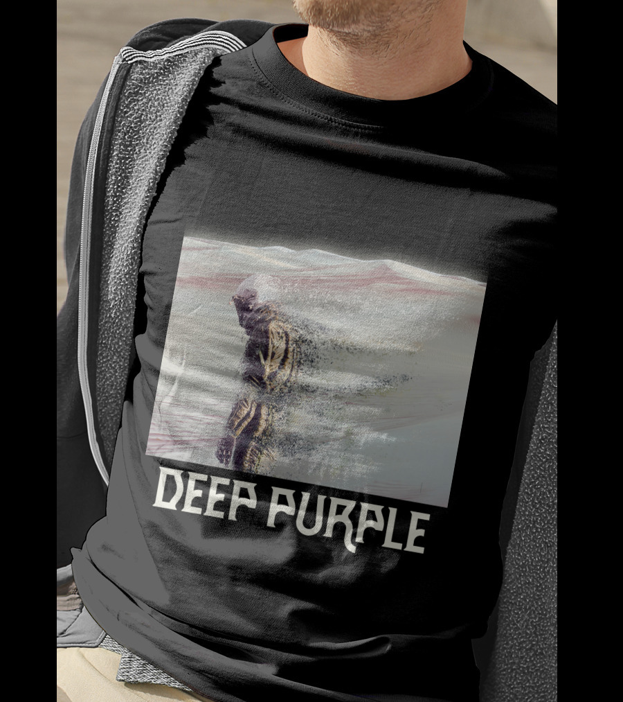 Deep Purple Sandstorm Soldier In Desert Scene T-Shirt